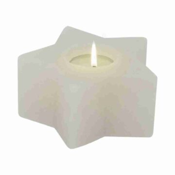 Himalaya witte Ster theelichthouder