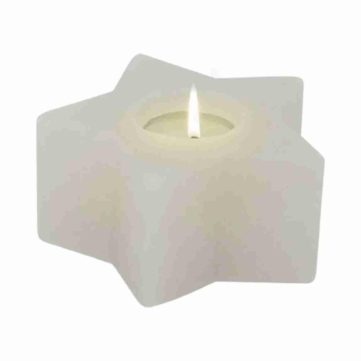 Himalaya witte Ster theelichthouder