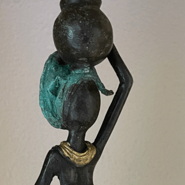 AfricanArt vrouw met kind in mintgroen
