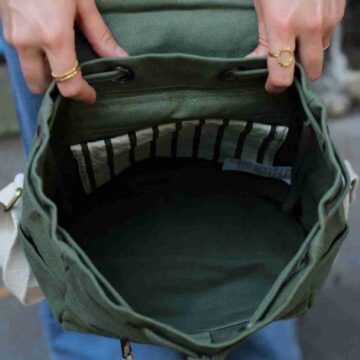 Hindbag mini rugtas Eliot olijfgroen