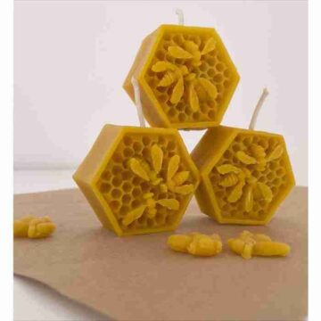 Bijenwaskaars hexagon