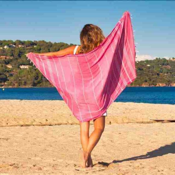 Ecobain Hamamdoek Classic pink
