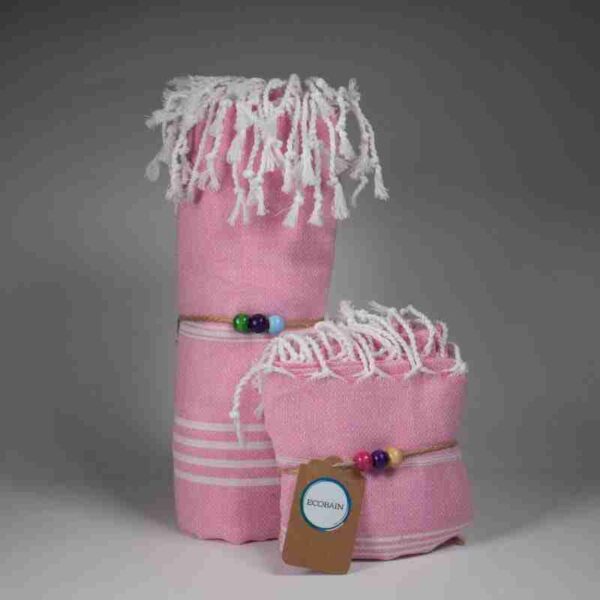 Ecobain Hamamdoek Classic roze