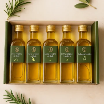 Italiaanse olijfolie cadeauset - 5 smaken
