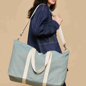 Hindbag Jean weekendtas Mint - 100% biologisch katoen