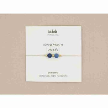 By Indah - Armband blauwe kwarts - Safe