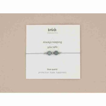 By Indah - Armband blauwe kwarts - Safe