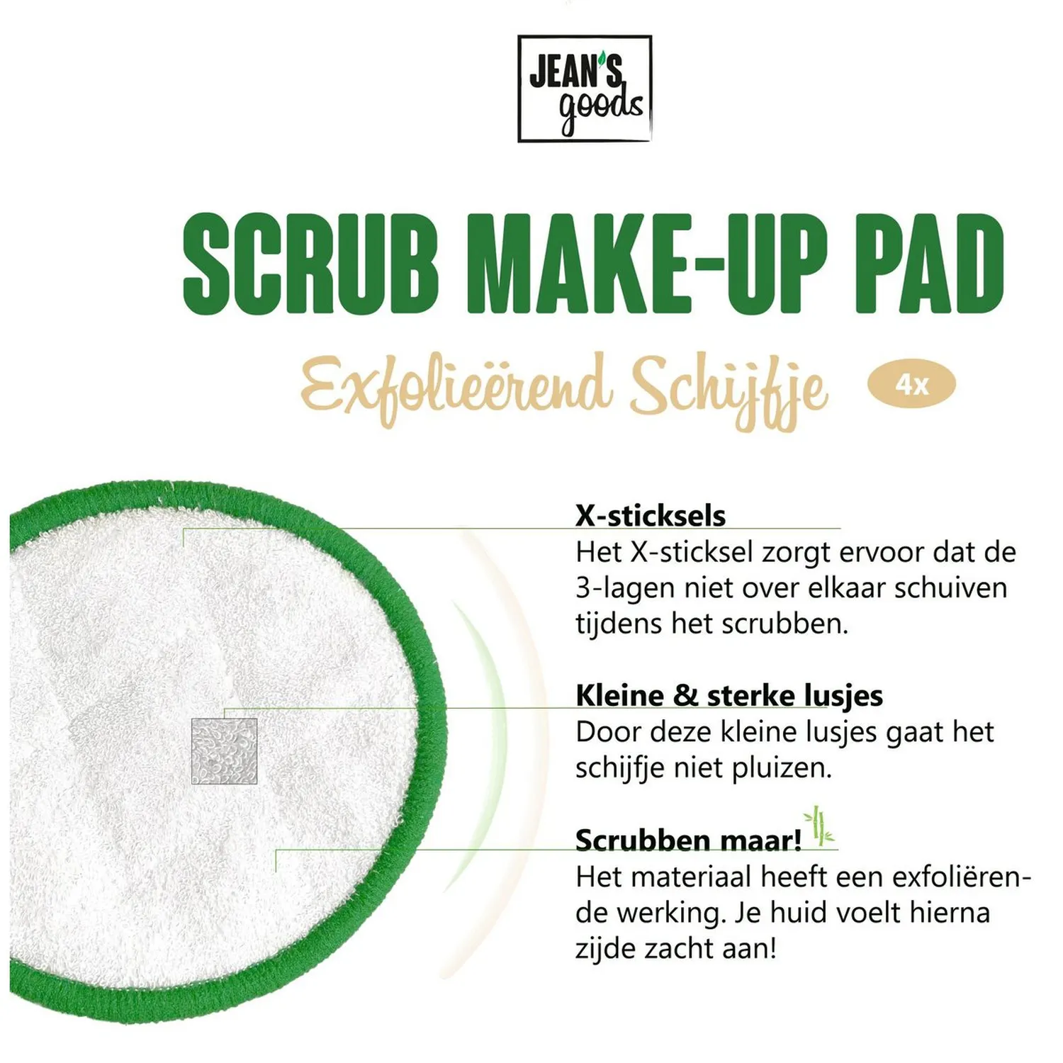 Jean's Goods herbruikbare wattenschijfjes