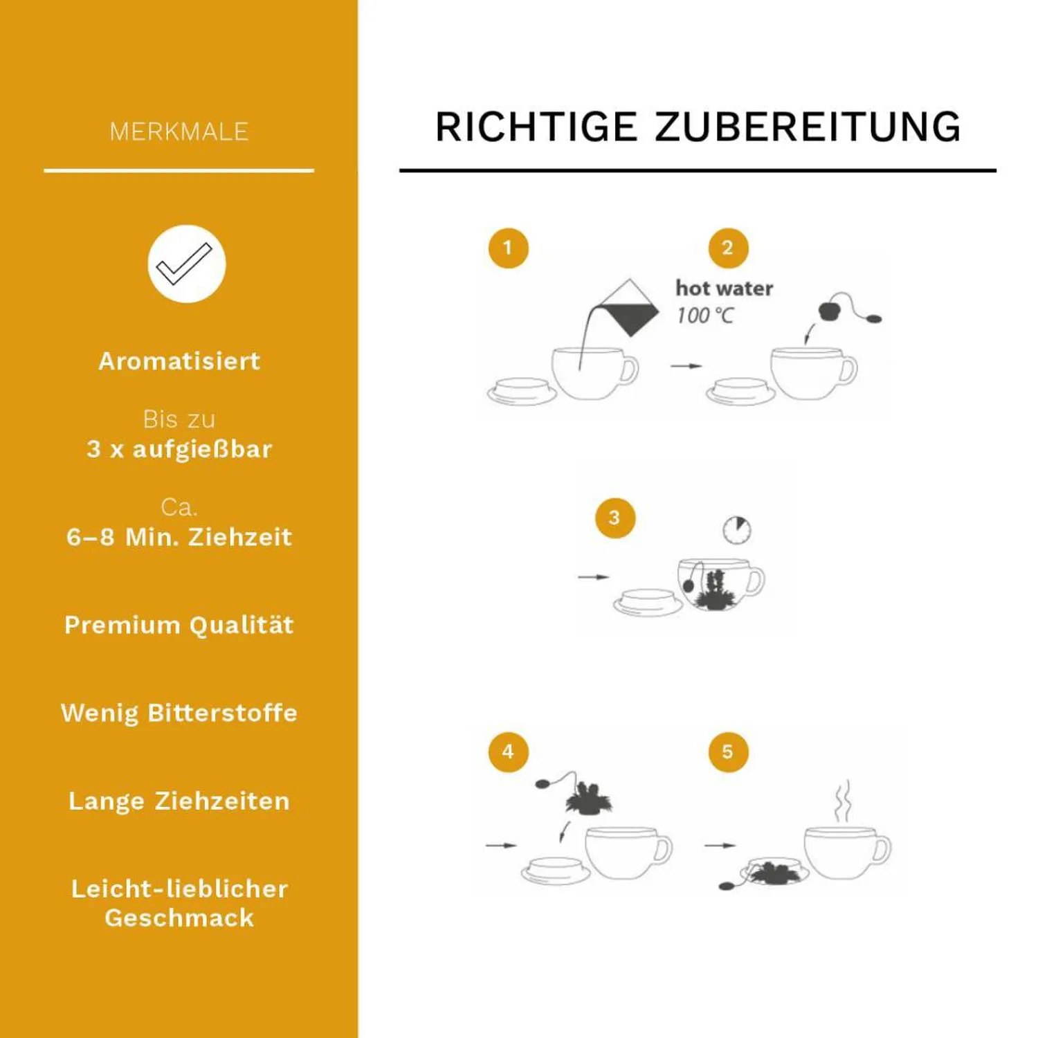 Magnetische theedoos met 6 thee bloemen