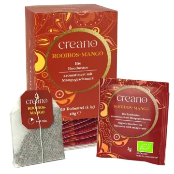 Creano thee - biologische rooibos thee met mango
