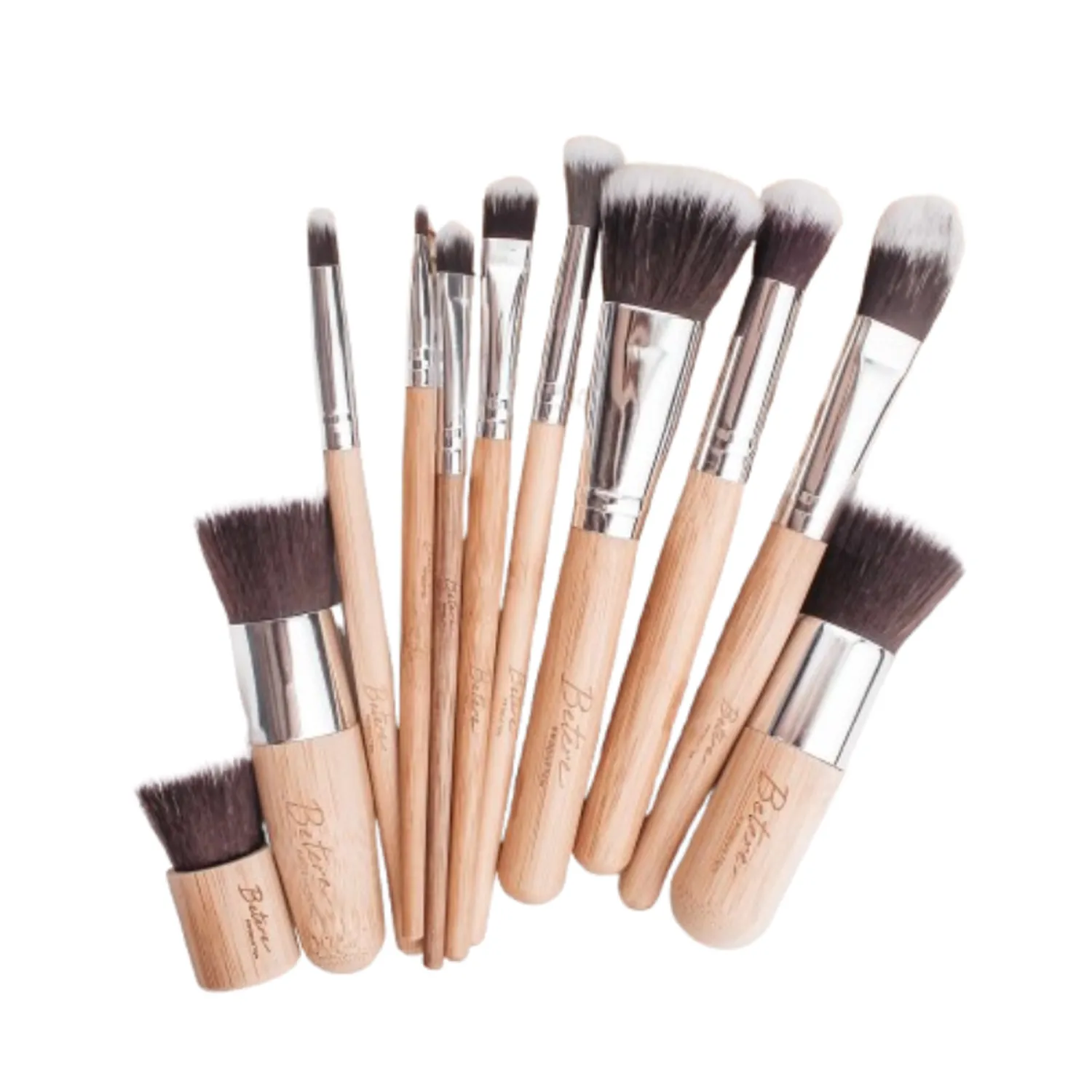 Make-up kwasten set van bamboe