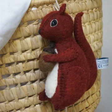 Gamcha muziekmobiel rode eekhoorn