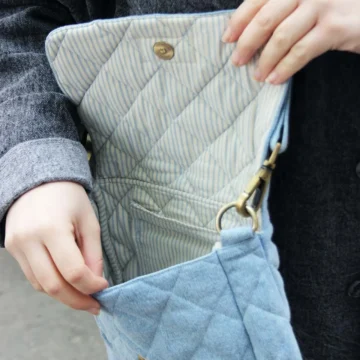 Hindbag handtas Margault lichtblauw