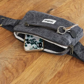 Hindbag heuptas Harry grijs - biologisch katoen