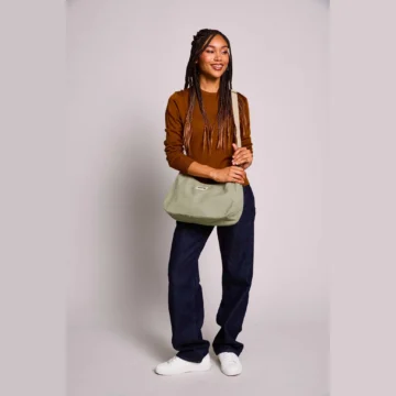 Hindbag handtas Rosa kleigroen