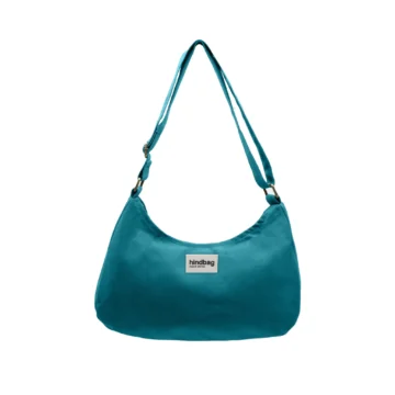 Hindbag handtas Rosa pauwblauw