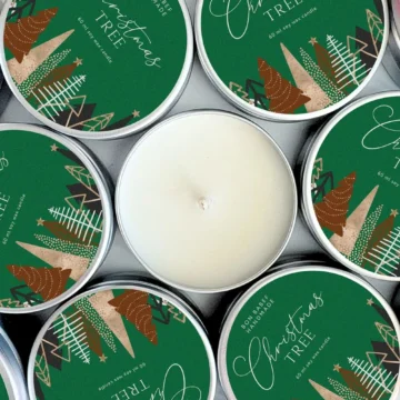 Sojawas geurkaars kerst