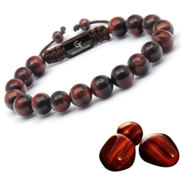 GT collection - Herenarmband rode tijgeroog