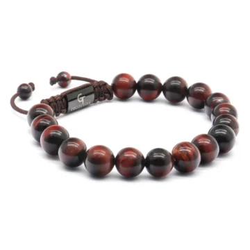 GT collection - Herenarmband rode tijgeroog