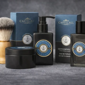 Scheerset Gentlemens club zeezout - 4 delig